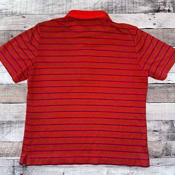 🎮Vintage 80s Mens Sears Striped Collared Button Up Short Sleeve Shirt 14 - Picture 2 of 6